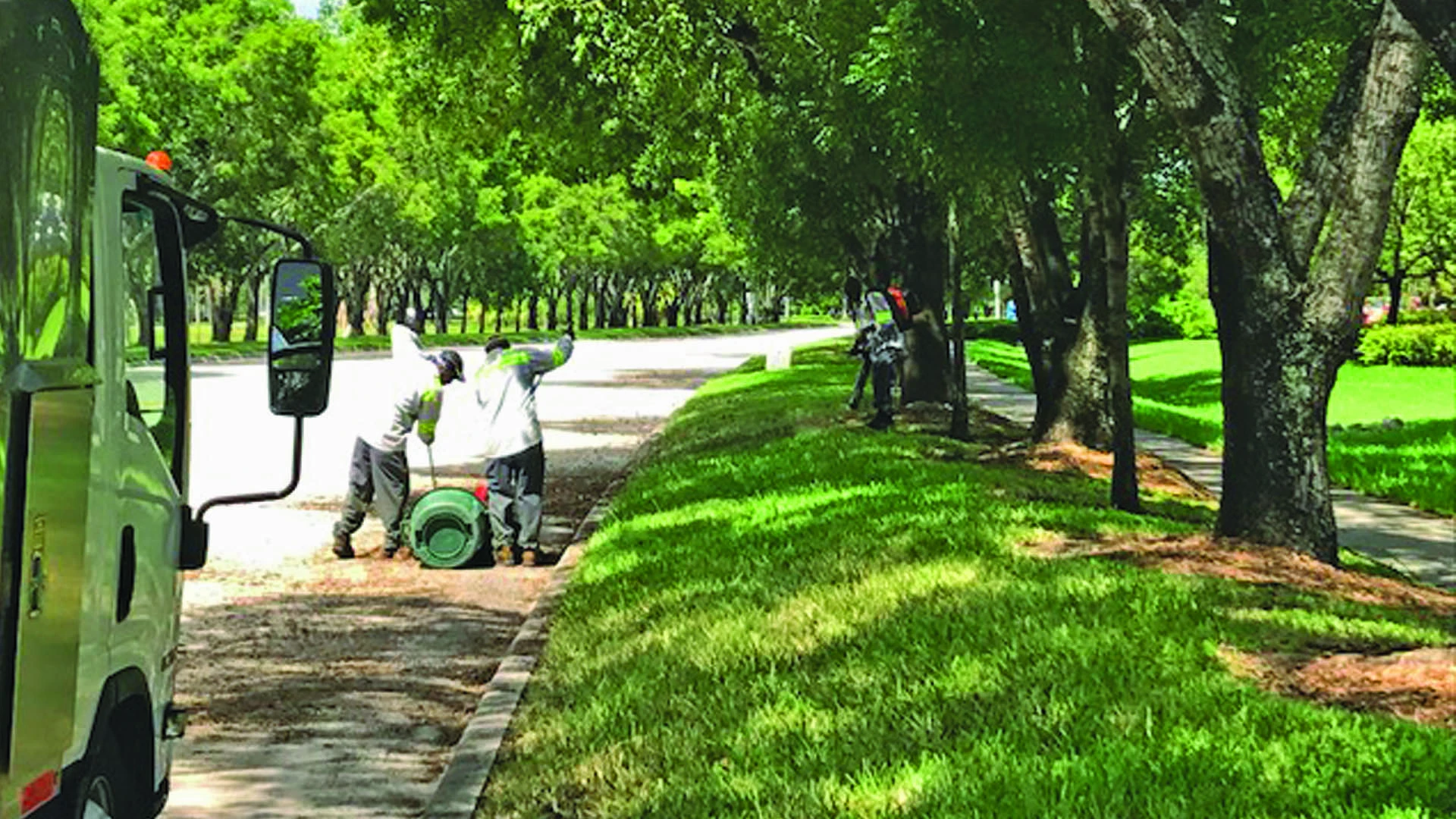 BTS Land Services Corp employees working at job site in Davie, FL.