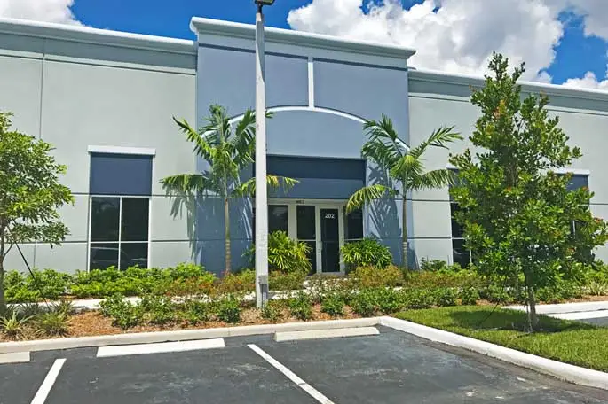 New landscaping installed at office building in Weston, FL.